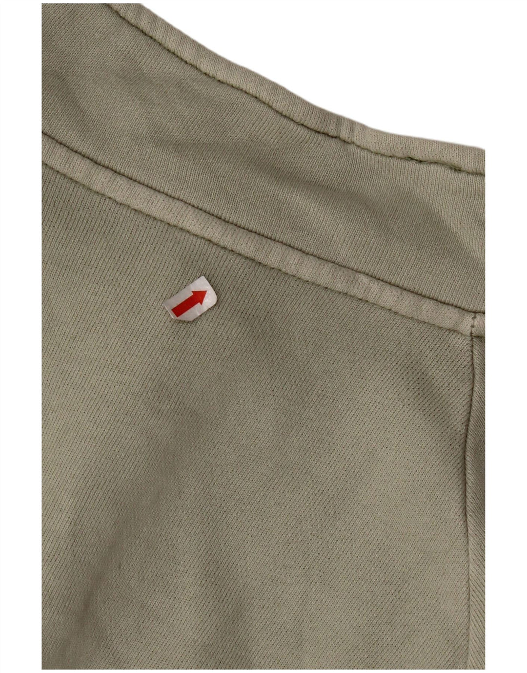 REEBOK Hombre Cremallera Cuello Sudadera Jumper Grande Caqui Algodón