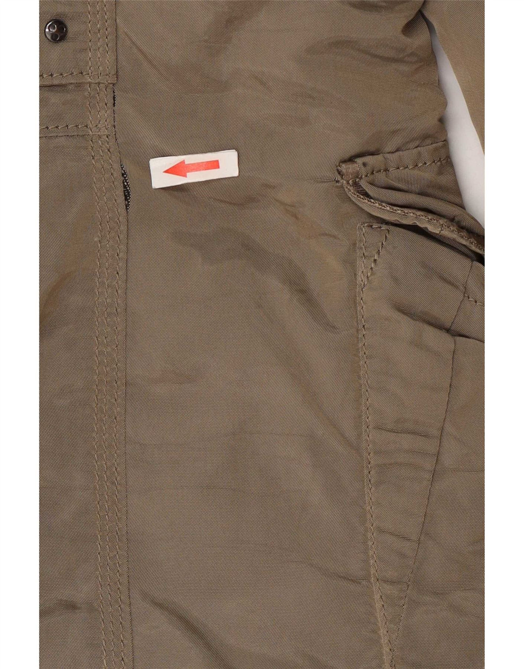PEUTEREY Abrigo acolchado con capucha para mujer IT 48 XL Poliamida caqui