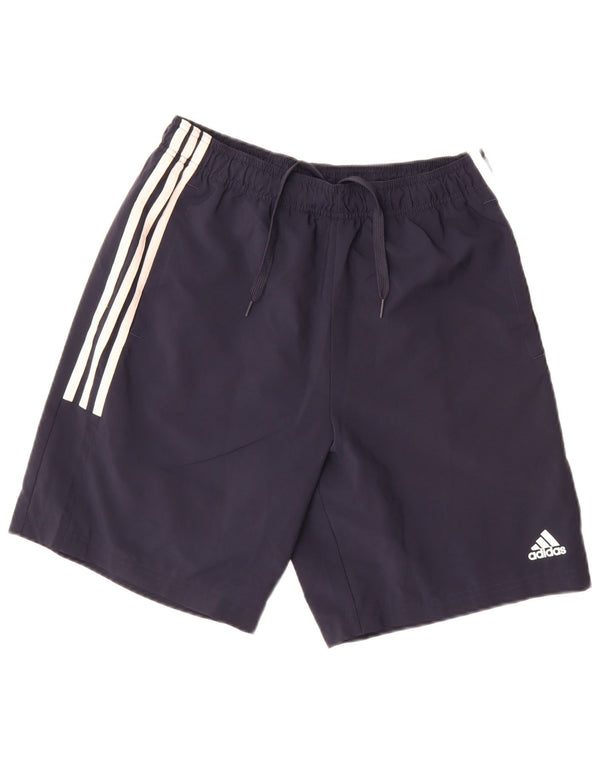 Pantalón Corto Deportivo Adidas Hombre Medio Azul Marino Poliéster