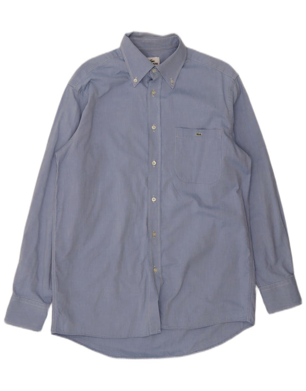 Camisa Lacoste Hombre Talla 41 Grande Azul