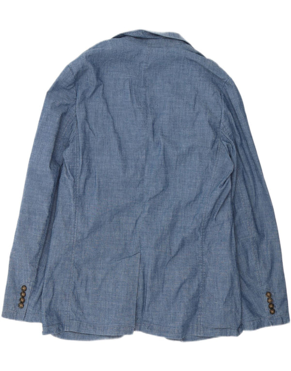 Gap Chaqueta tipo blazer de 2 botones para hombre UK 40 Grande Algodón azul