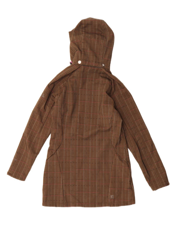 MC KINLEY Chaqueta Parka Sherpa con Capucha para Mujer UK 10 Small Brown Check