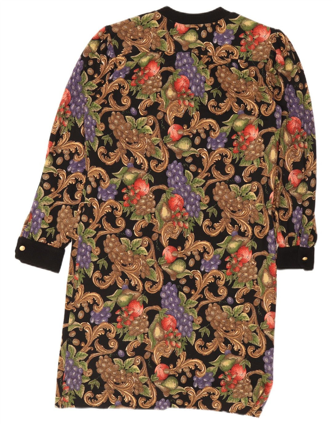 Vintage mujer cambio vestido Reino Unido 12 medio multicolor floral