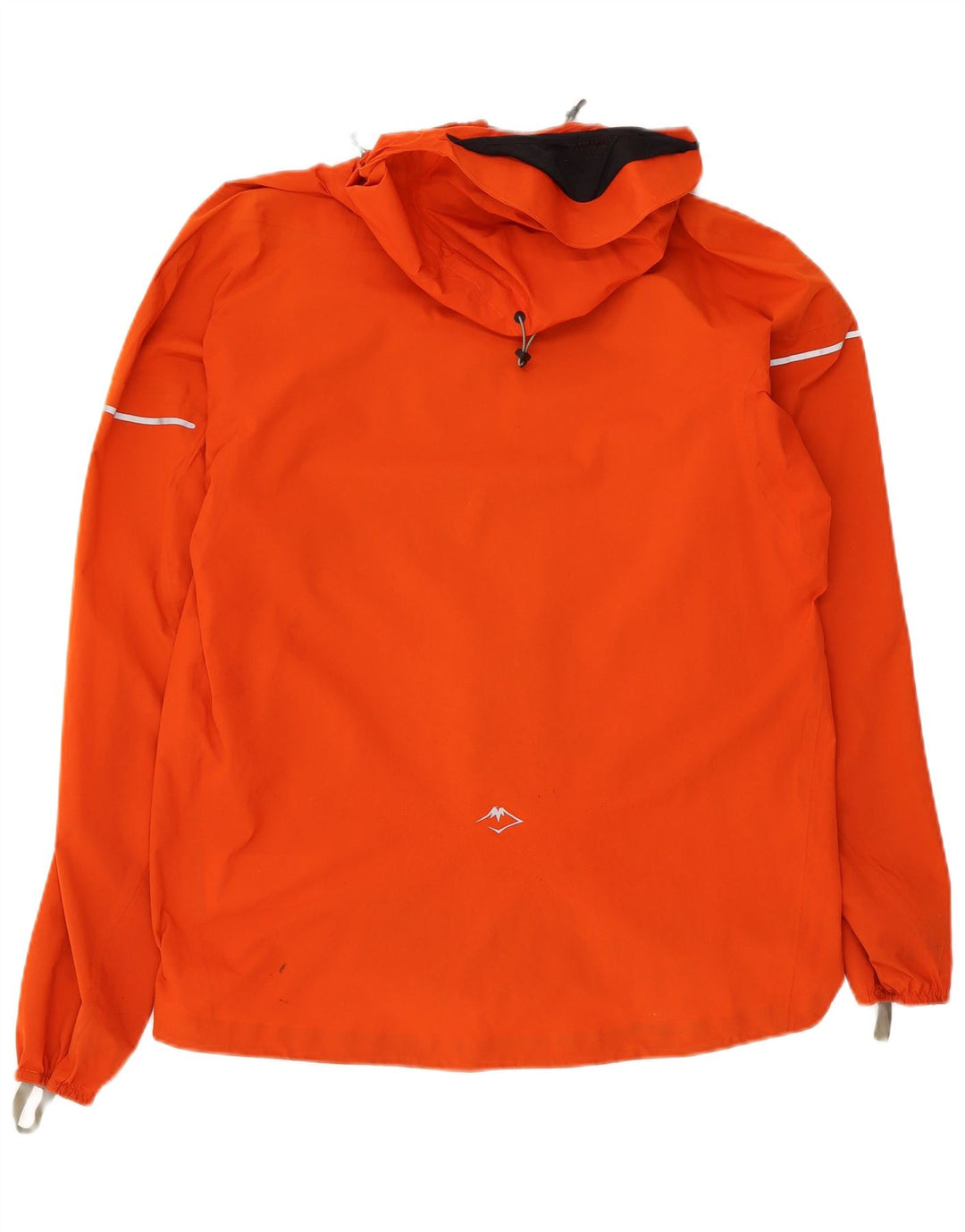 Asics Chaqueta impermeable con capucha para hombre UK 38 Medium Naranja Nylon
