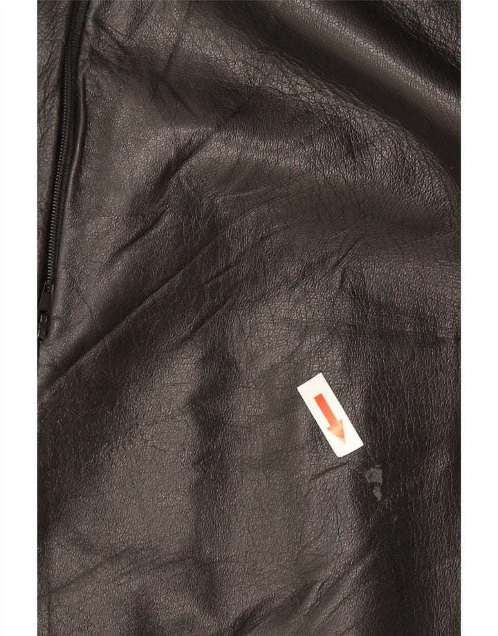 Chaqueta legendaria 1957 Abrigo de cuero para mujer IT 50 XL Negro