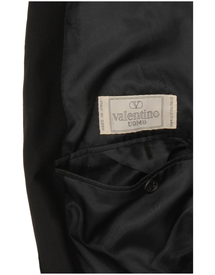 Valentino Chaqueta tipo blazer de 2 botones para hombre UK 38 Medium Black