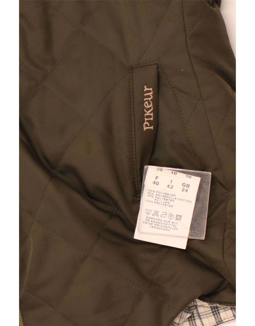 Chaleco acolchado reversible para mujer PIKEUR IT 42 Poliéster caqui medio