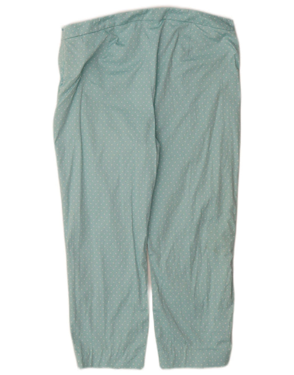 Marks & Spencer Pantalones Capri para Mujer UK 14 Medium W32 L22 Turquesa