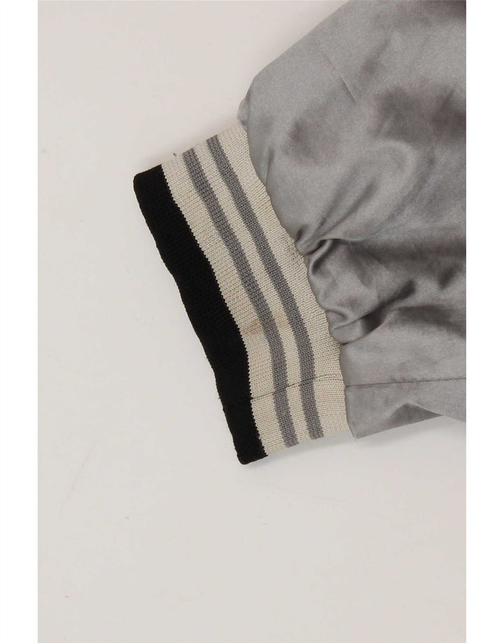 Vintage hombres gráfico chaqueta reversible IT 54 2XL negro colorblock