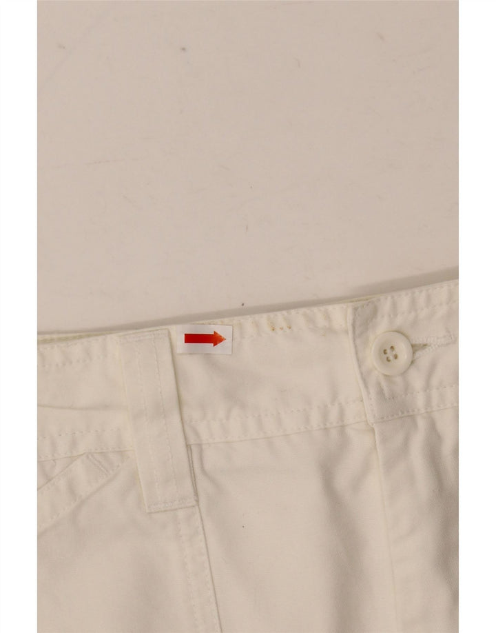 Minifalda Benetton IT 42 Medium W29 Blanco Algodón