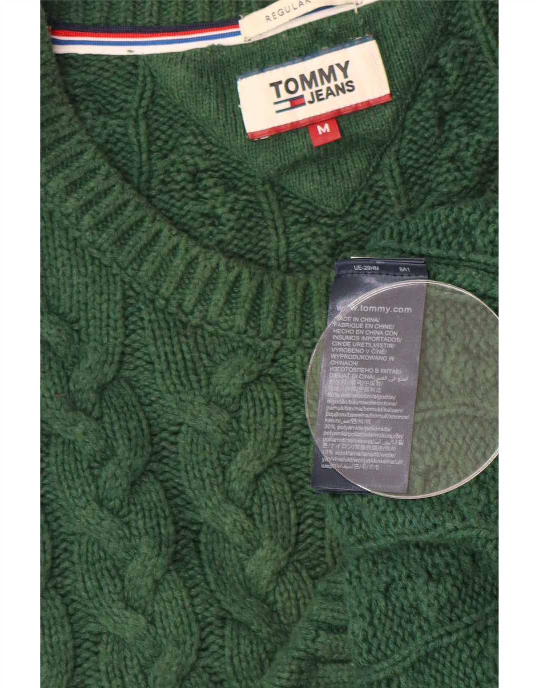 Tommy Hilfiger Jersey De Corte Regular Con Cuello Redondo Para Hombre Verde Medio