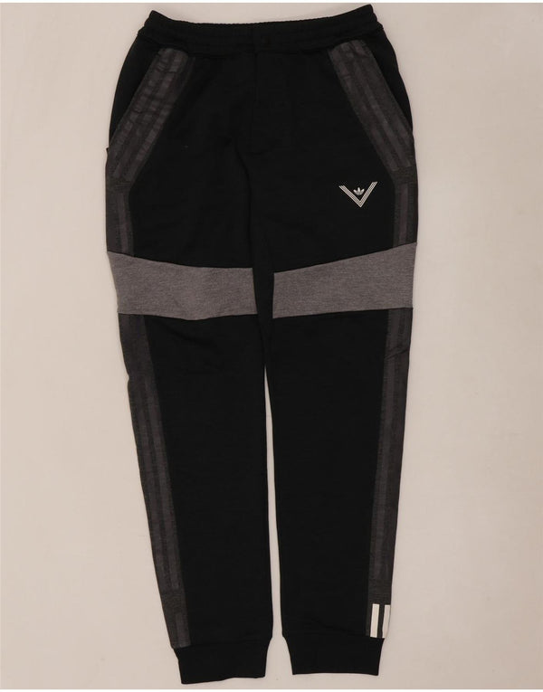 Adidas Hombre Pantalones De Chándal Joggers Small Gris Colorblock Poliéster