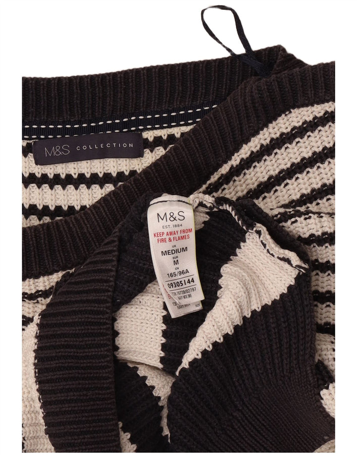 Marks & Spencer Jersey con cuello barco para mujer, talla 44, talla mediana, azul marino
