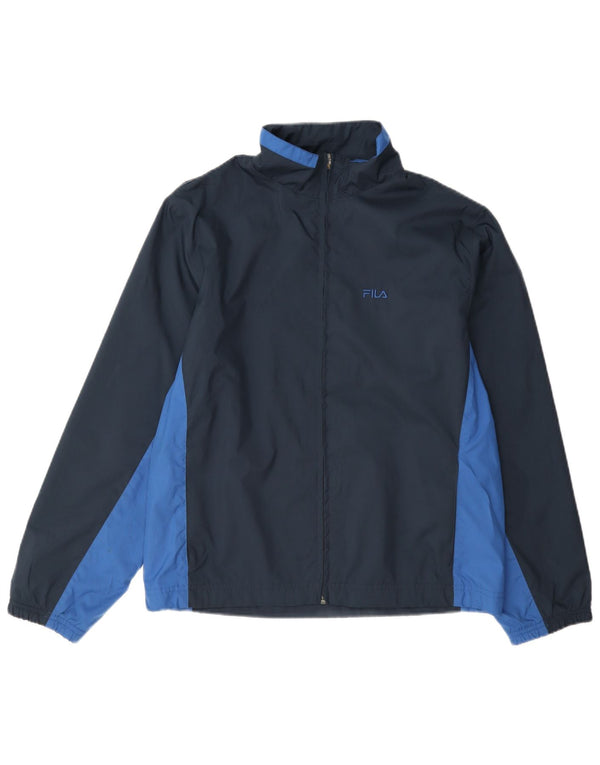 Fila Chaqueta de chándal para mujer IT 44 Medium Azul marino Colorblock