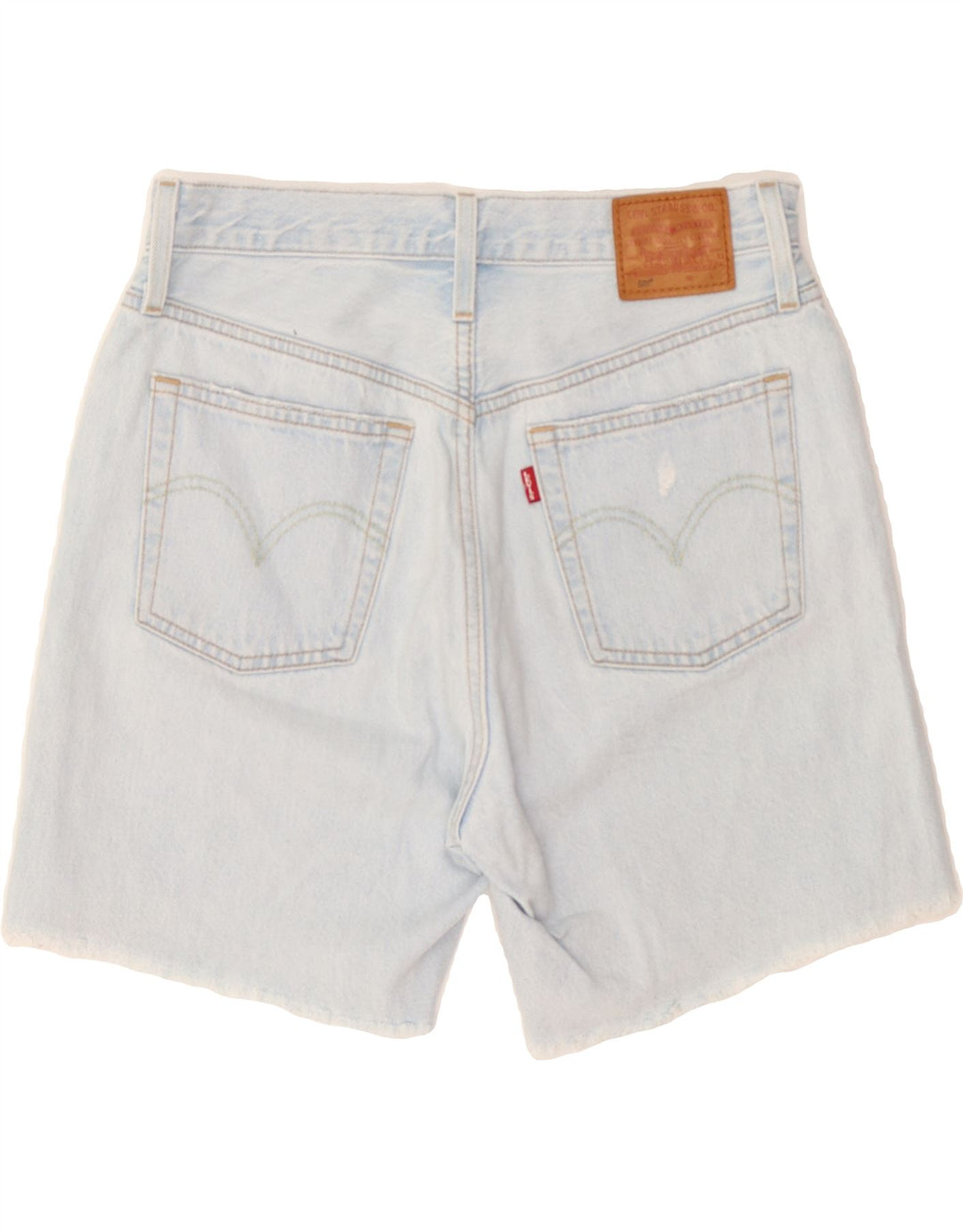 LEVI'S Womens 501 Distressed Denim Shorts W40 XL Blue Cotton Vintage Levi's and Second-Hand Levi's from Messina Hembry 