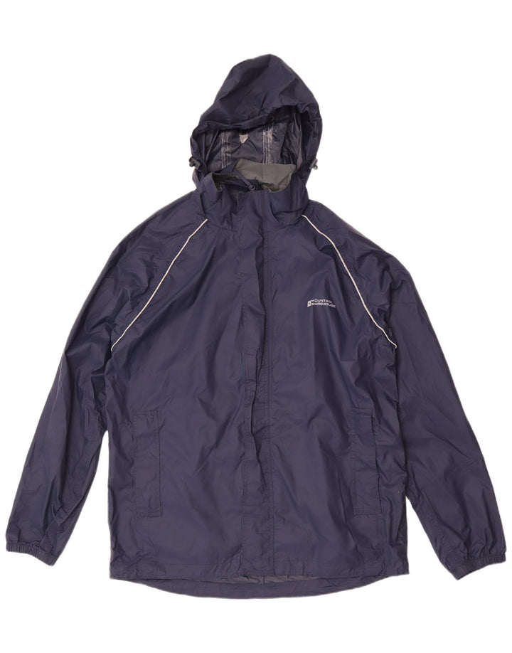 Chaqueta impermeable con capucha para hombre Mountain Warehouse UK 38 Medium Azul marino Nylon