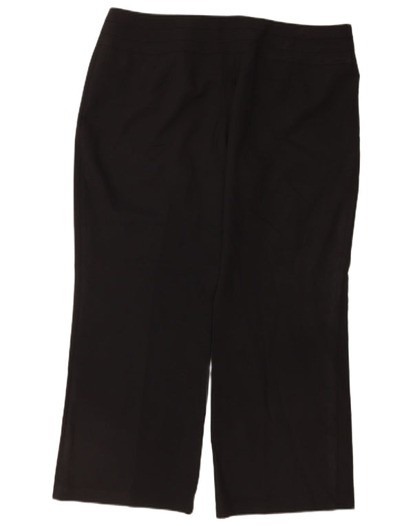 Marks & Spencer Womens Loose Fit Casual Trousers UK 18 XL W38 L28 Black