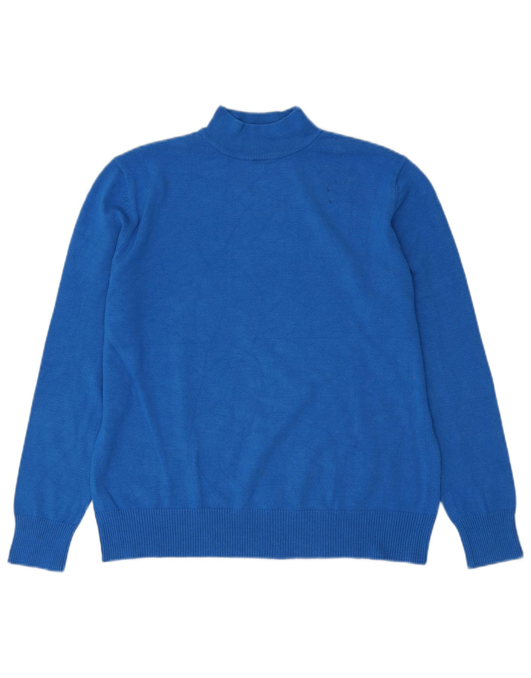 CASAMIA Suéter tipo jersey con cuello alto para mujer UK 46 Viscosa azul grande