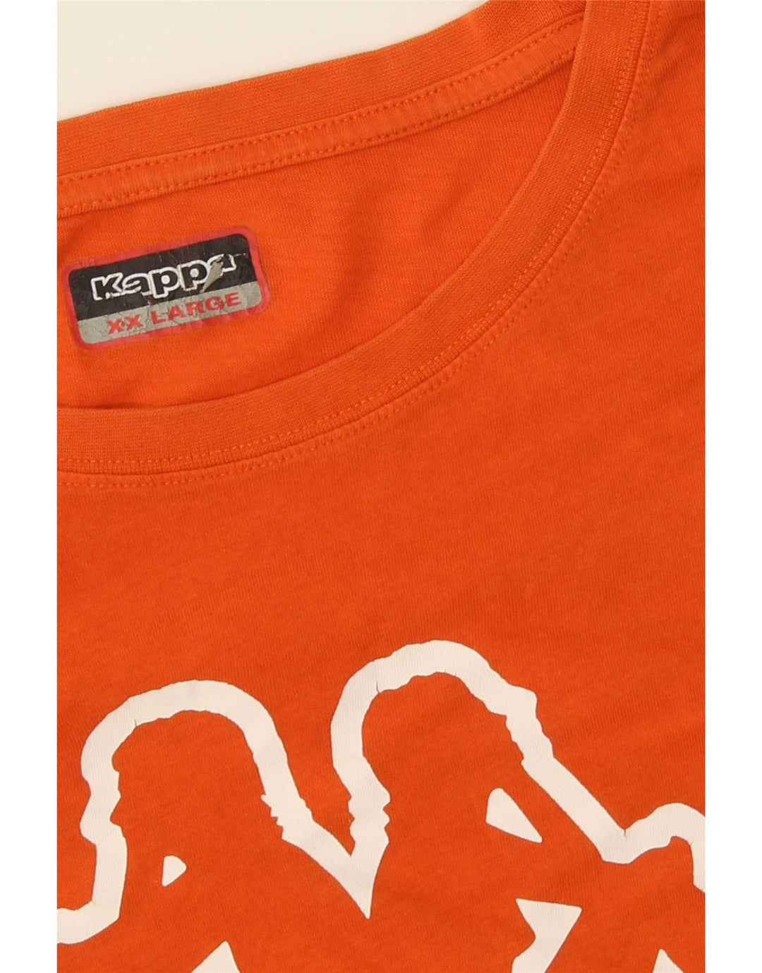 Kappa Camiseta gráfica para hombre Top 2XL Naranja