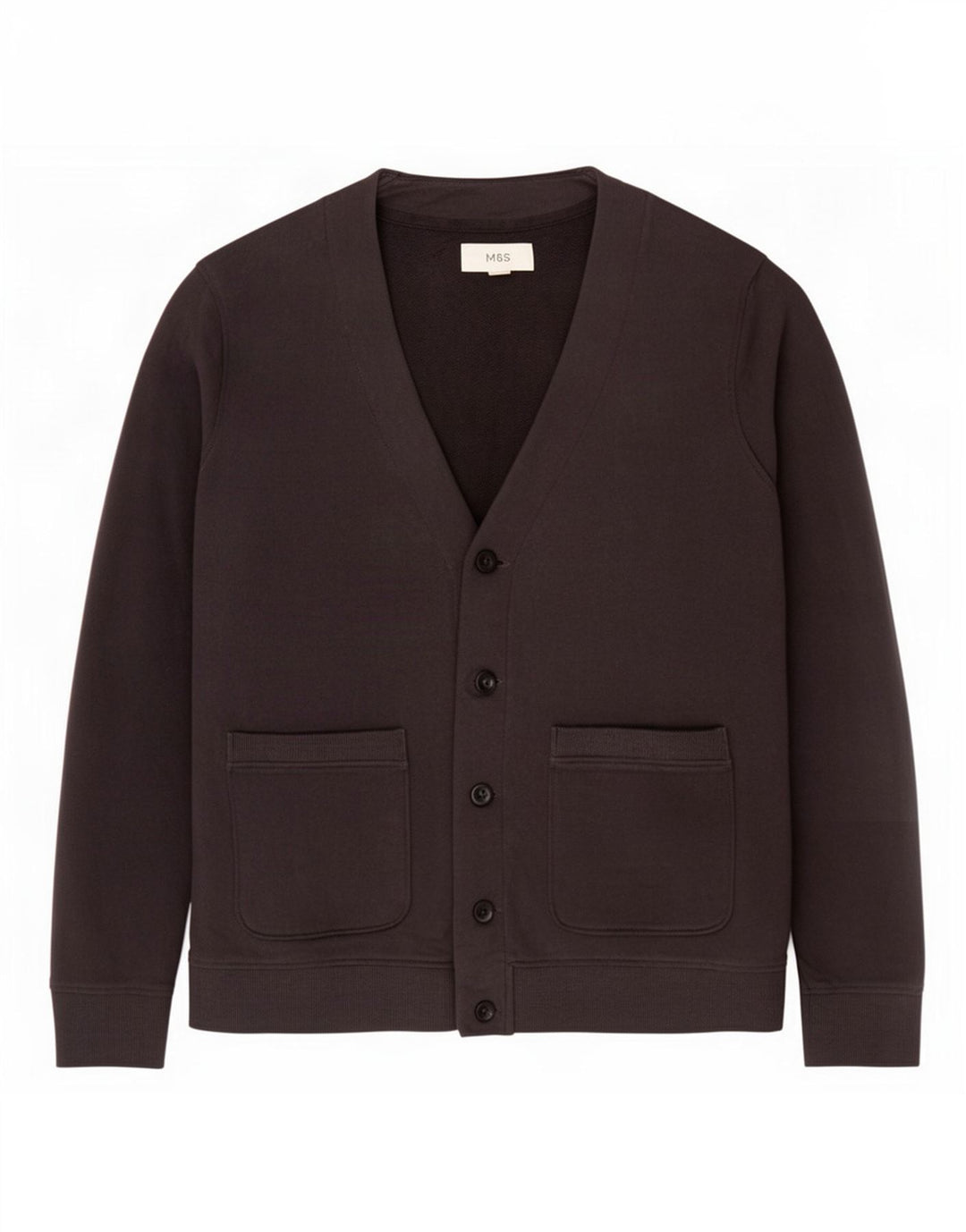 Marks & Spencer - Chaqueta de chándal para hombre, talla grande, algodón azul marino