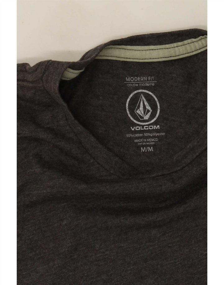 Volcom Camiseta gráfica de corte moderno para hombre Top de algodón gris medio