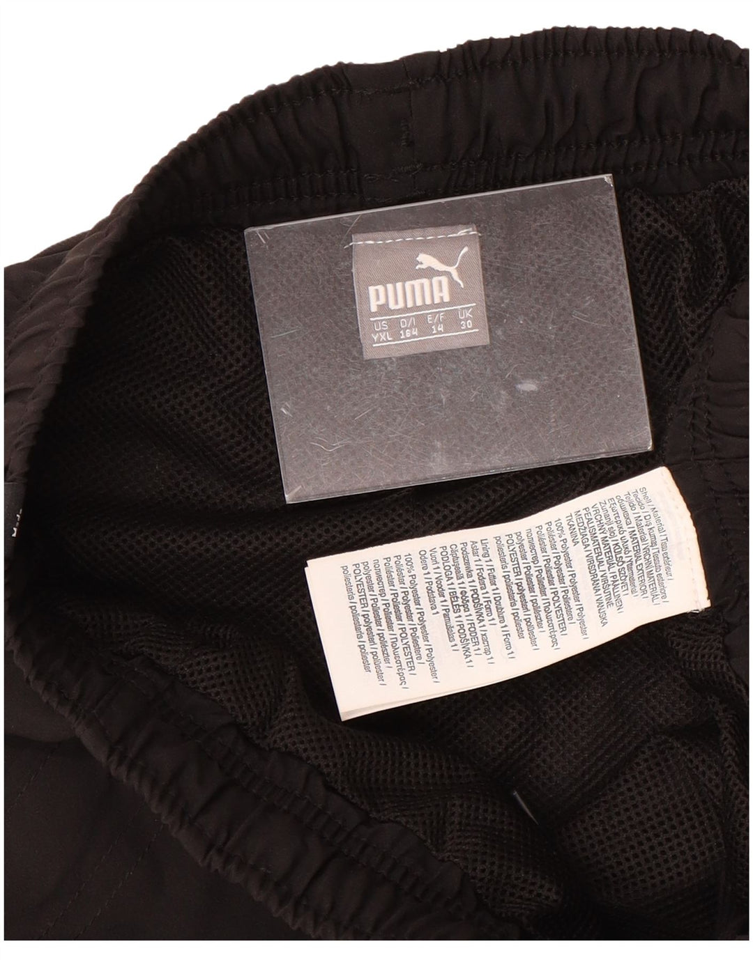 PUMA Pantalones de chándal con estampado gráfico para niño 13-14 años Poliéster negro