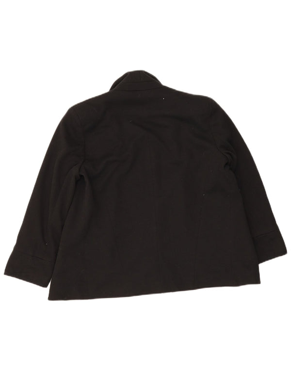 Topshop Chaqueta tipo blazer abierta para mujer UK 10 Small Poliéster negro