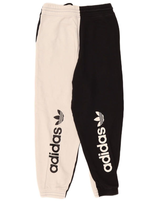 Adidas Pantalones de chándal para mujer Joggers UK 12 Medium Black Colourblock
