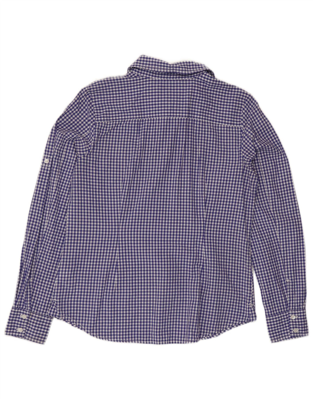 Tommy Hilfiger Camisa para mujer Reino Unido 12 Algodón a cuadros azul medio
