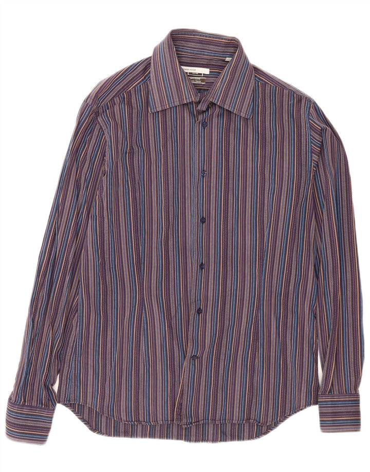 Alexander Mcqueen Camisa delgada para hombre Talla 41 16 Grande Rayas multicolores