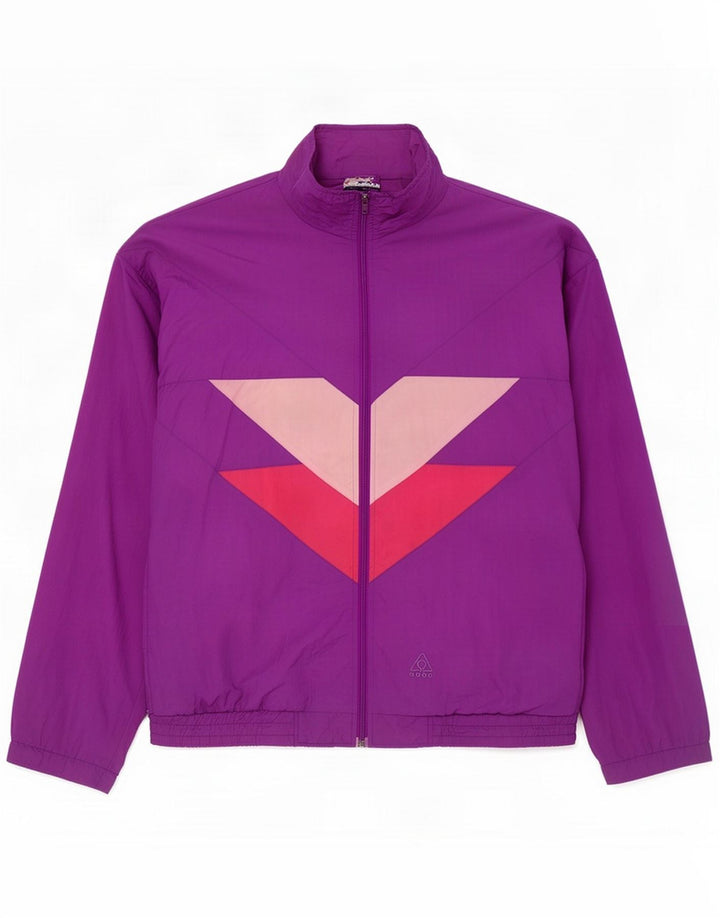 Chaqueta superior de chándal activa para hombre 2XL Poliéster con bloques de color morado