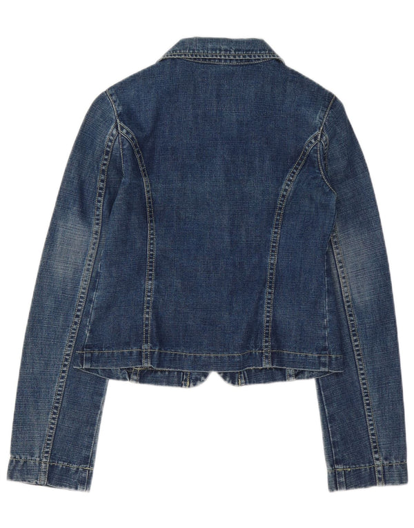 Benetton Chaqueta Vaquera De 2 Botones Para Niña 11-12 Años XL Algodón Azul