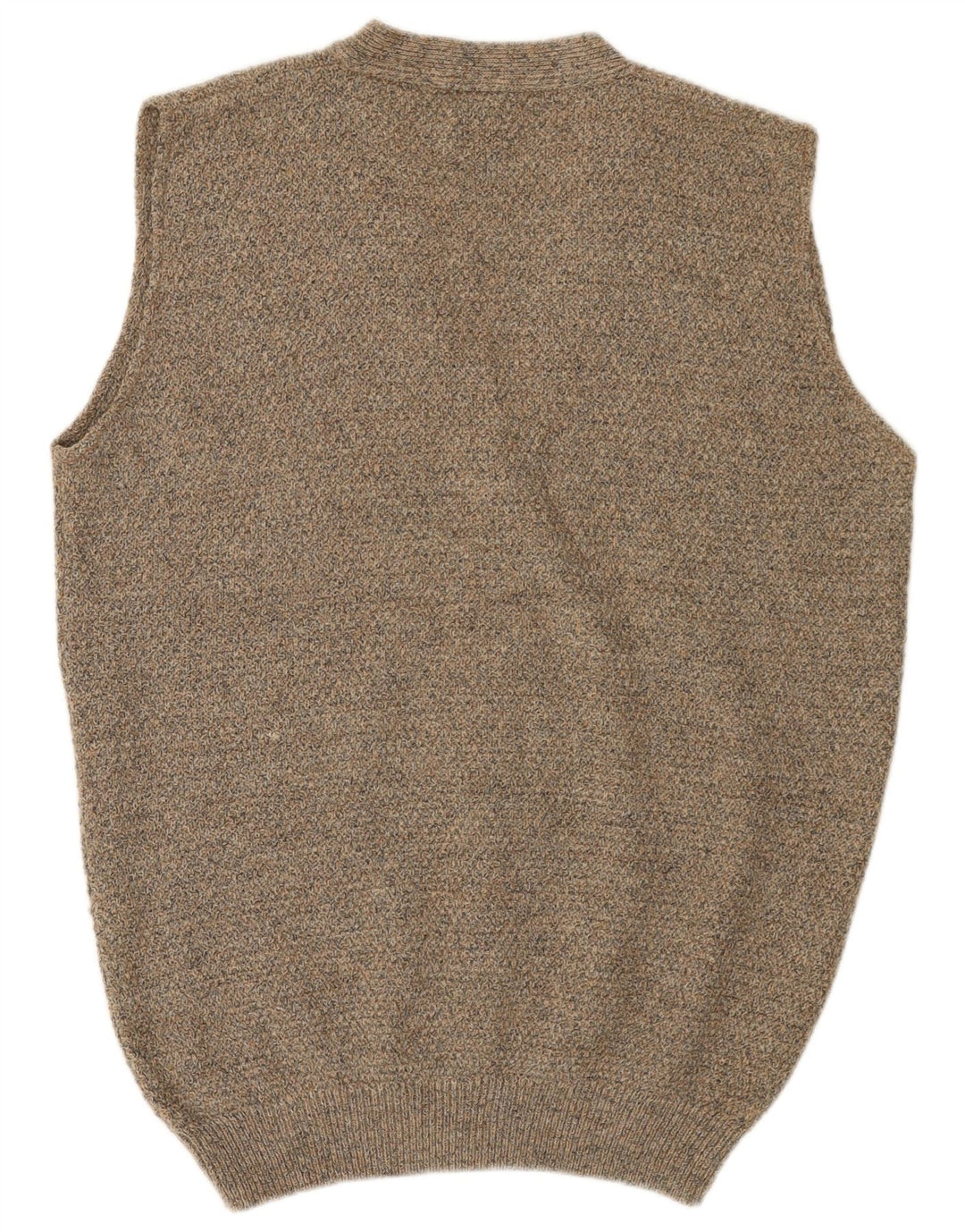 C&A Suéter tipo cárdigan sin mangas para hombre, holgado, IT 46, acrílico gris pequeño