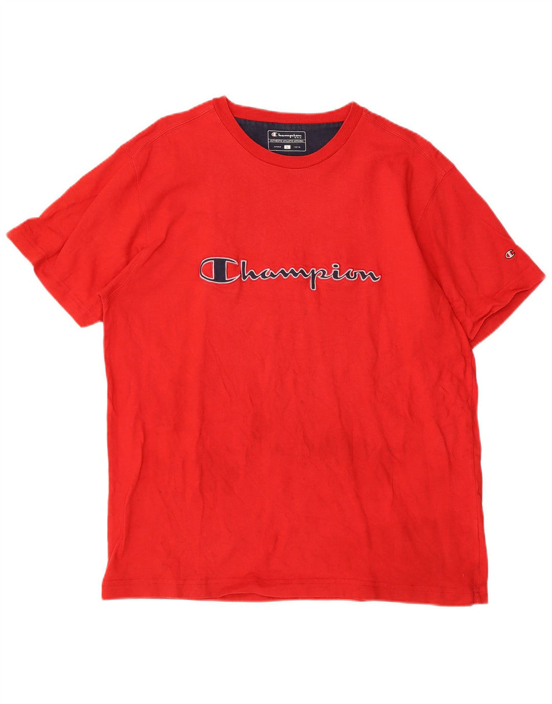 CHAMPION Camiseta gráfica para hombre Top grande de algodón rojo