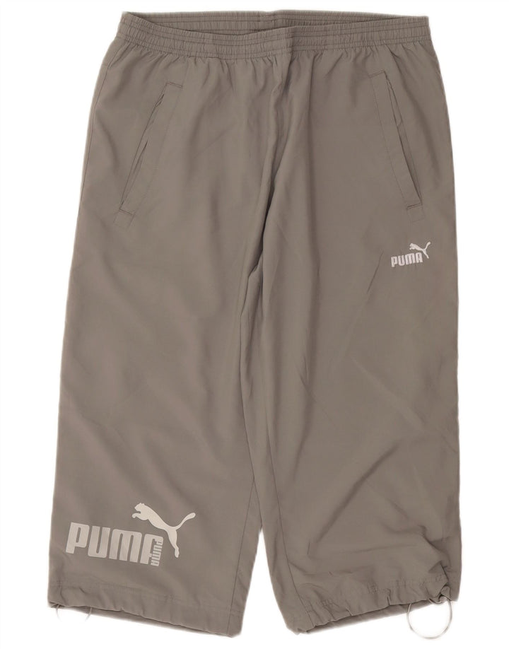 Puma Pantalones De Chándal Graphic Capri Para Hombre Poliéster Gris Medio