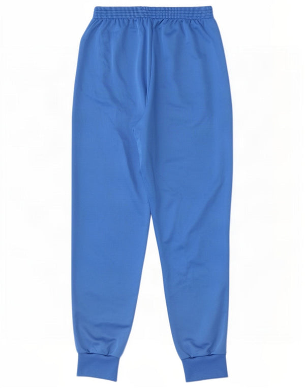 Vintage hombres gráfico chándal pantalones joggers gran poliéster azul