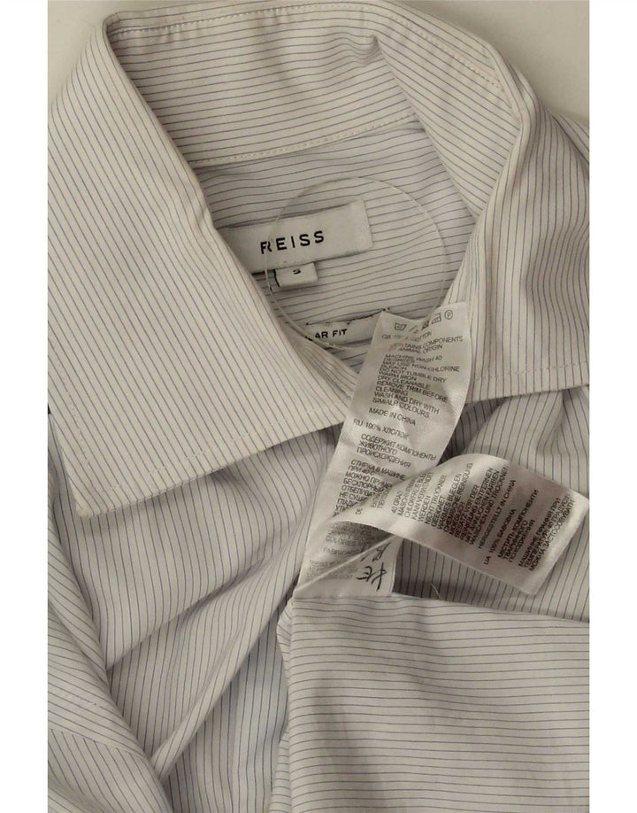 Camisa Reiss Regular Fit De Algodón A Rayas Blancas Pequeña Para Hombre