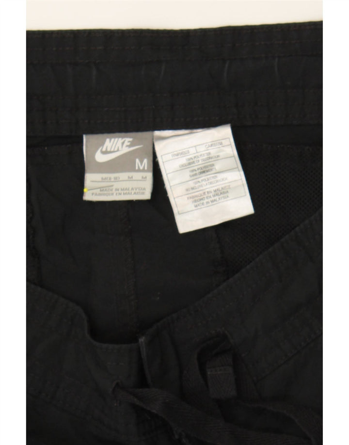 NIKE Womens Bermuda Shorts US 8/10 Medium  Black Polyester Vintage Nike and Second-Hand Nike from Messina Hembry 