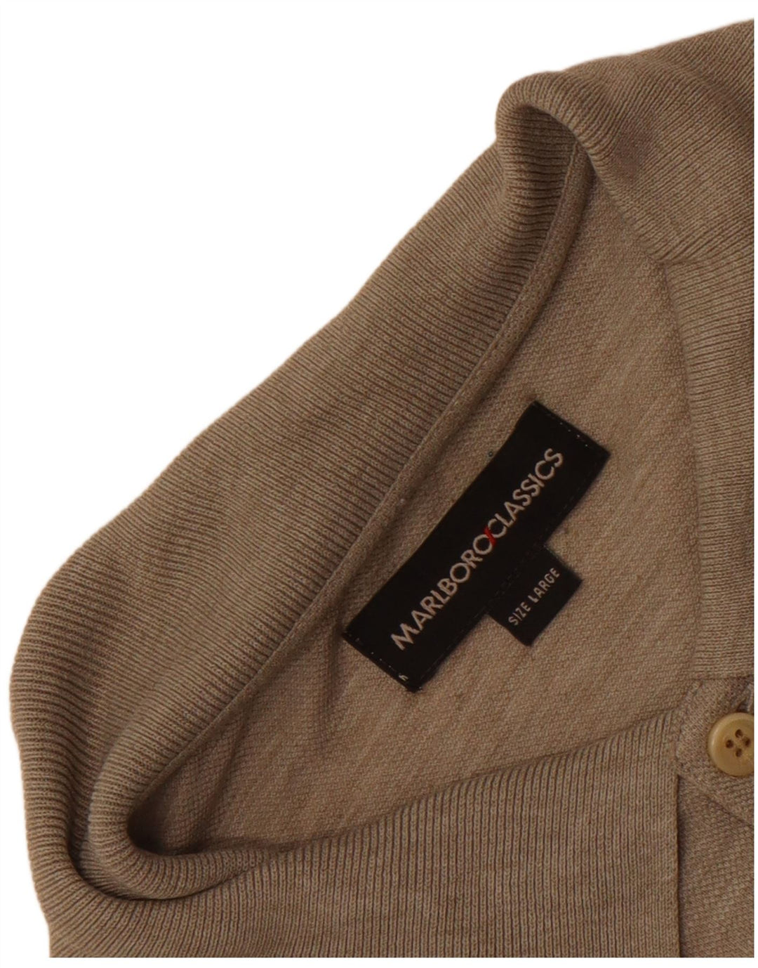 Marlboro Classics Polo para hombre grande marrón