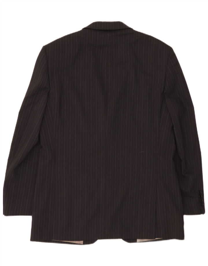 Marks & Spencer Chaqueta tipo blazer de 2 botones para hombre Reino Unido 40 Gris medio Rayas diplomáticas