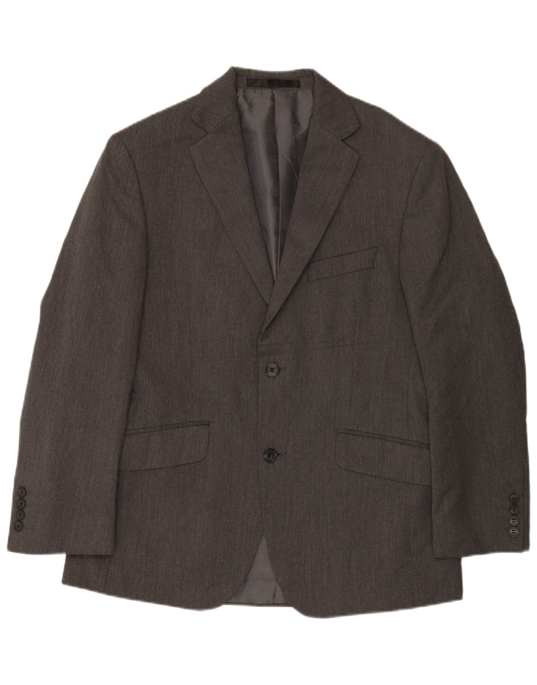 Marks & Spencer Chaqueta Blazer Corta de 2 Botones para Hombre UK 38 Gris Medio