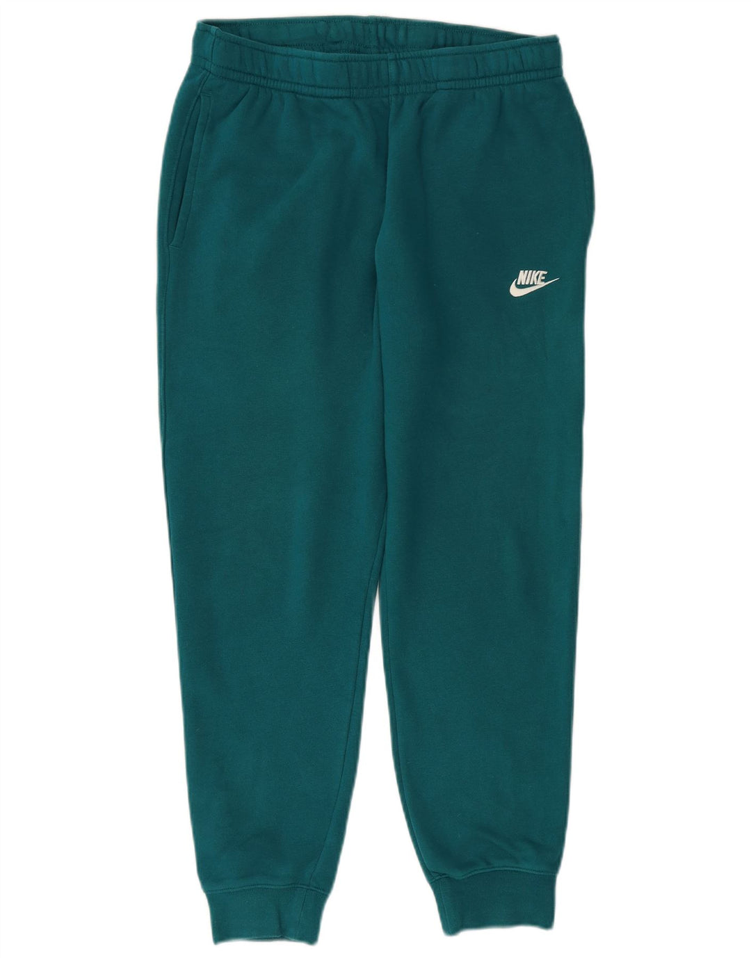 NIKE Mujer Chándal Pantalones Joggers UK 12 Medio Verde Algodón