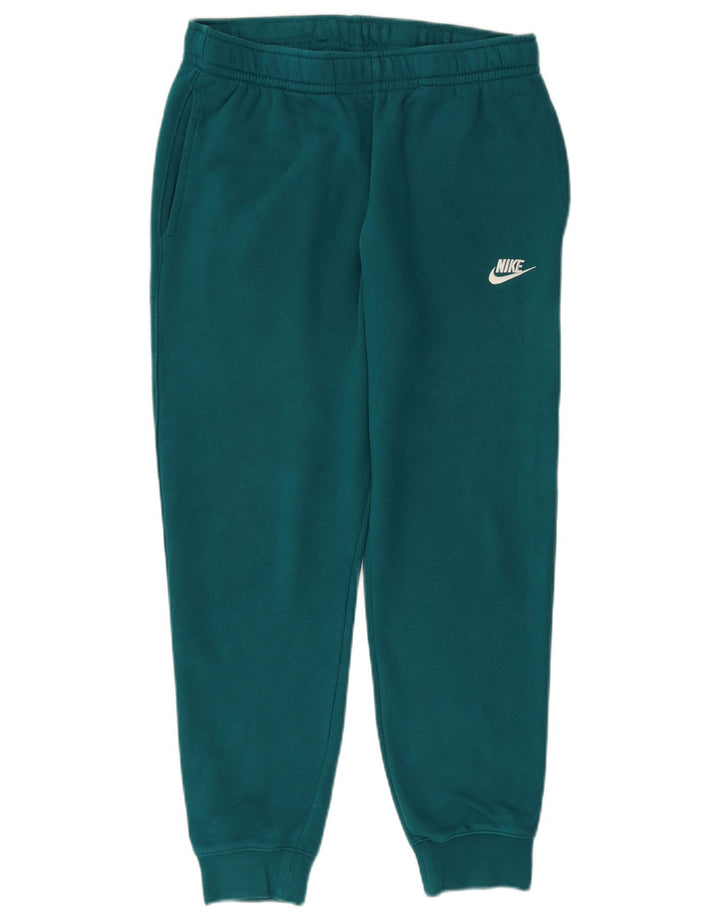 NIKE Mujer Chándal Pantalones Joggers UK 12 Medio Verde Algodón