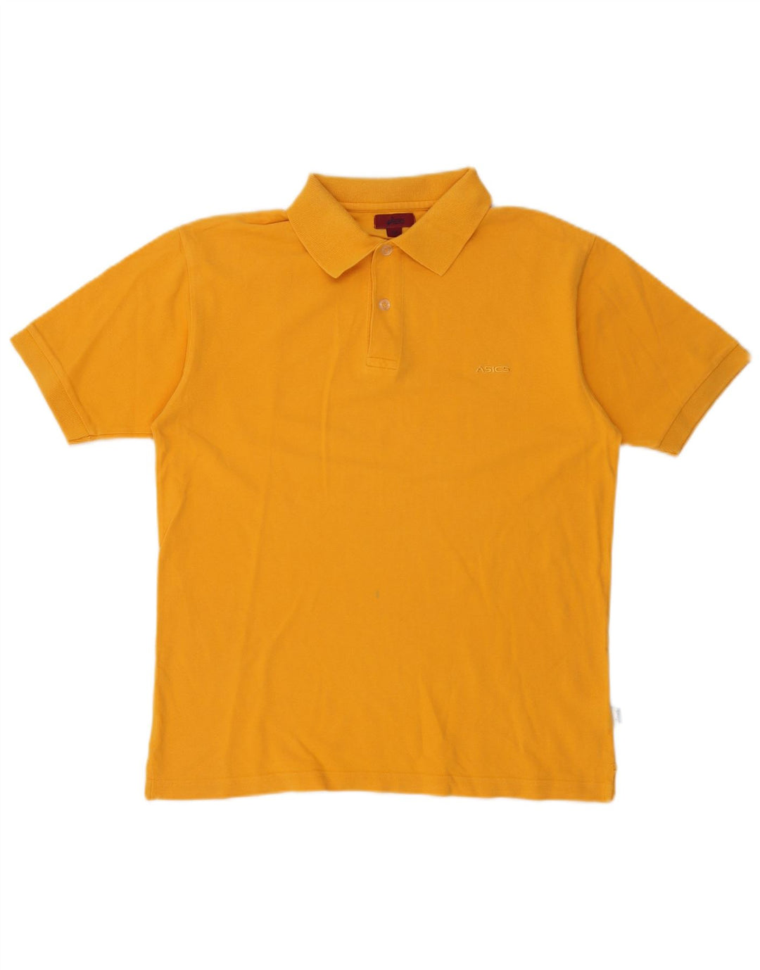 Polo Asics Hombre Algodón Amarillo Medio