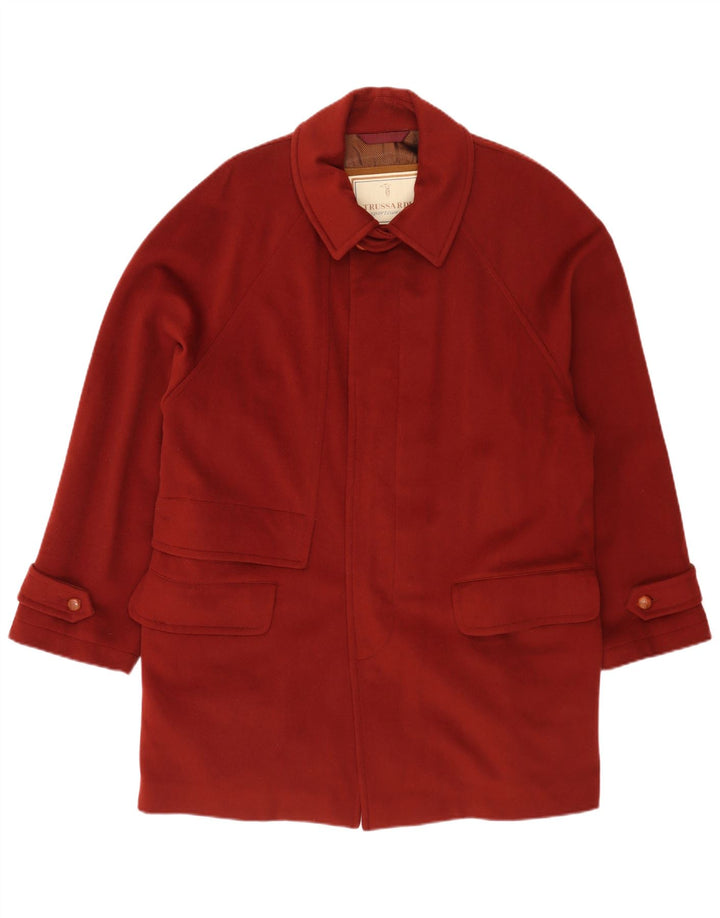 Abrigo Hombre Trussardi IT 48 Lana Virgen Granate Medio