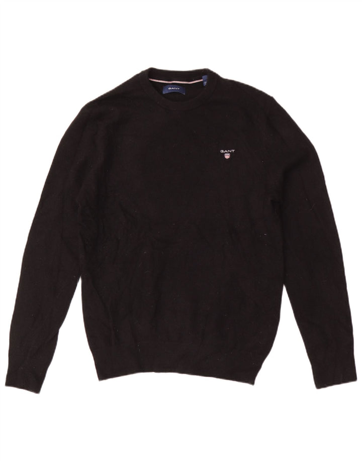 Gant Jersey De Cuello Redondo De Lana Negra Mediana Hombre