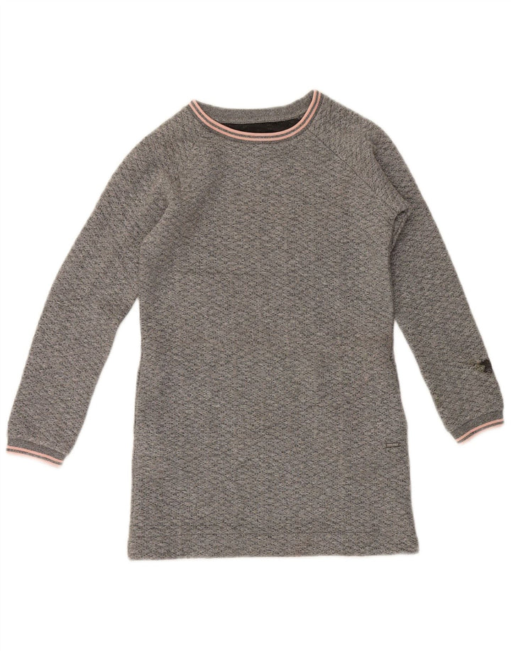 Woolrich Vestido tipo jersey para niña 9-10 años Poliéster moteado gris