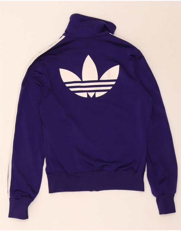 Adidas Chaqueta superior de chándal gráfico para mujer EU 38 Poliéster morado medio