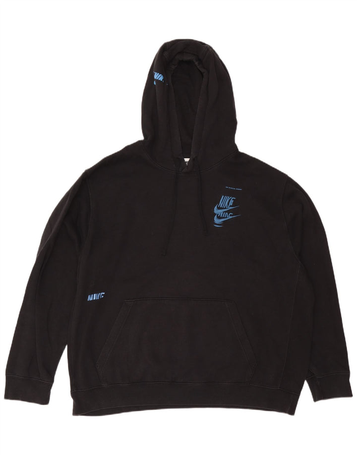 Nike - Sudadera con capucha para hombre, talla 2XL, algodón negro