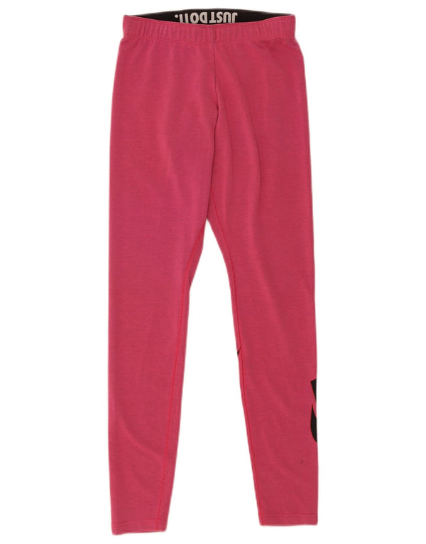 Nike Leggings gráficos para mujer UK 8 Small Pink Cotton